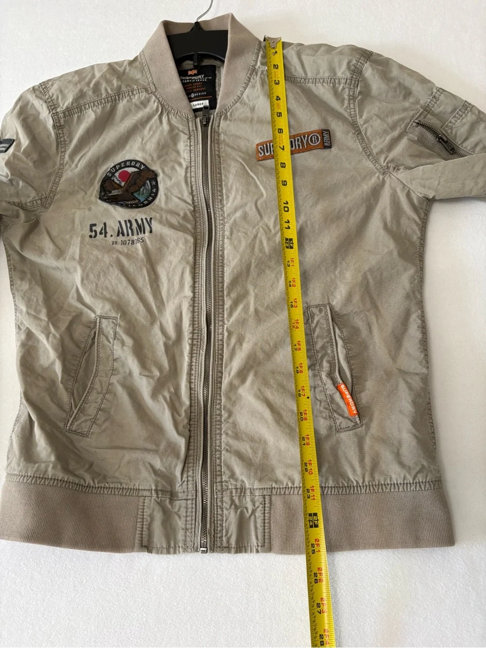 Super dry Rookie Duty Patch Bomber Jacket size L
